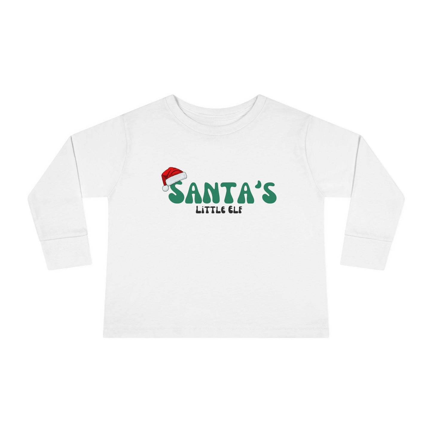 Santa's Little Elf Toddler Long Sleeve