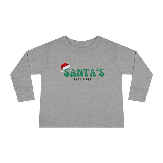 Santa's Little Elf Toddler Long Sleeve