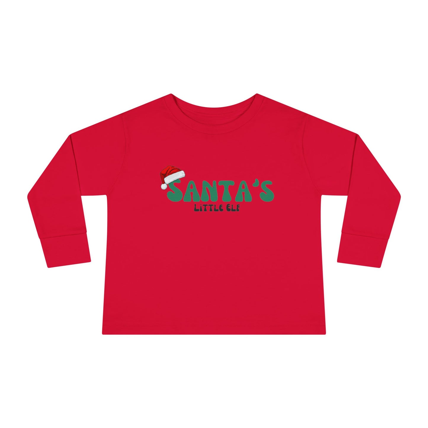 Santa's Little Elf Toddler Long Sleeve