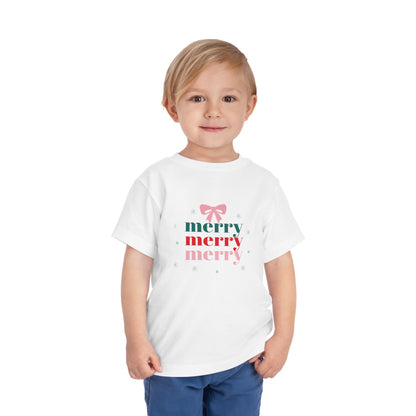 A Merry Toddler Christmas Tee