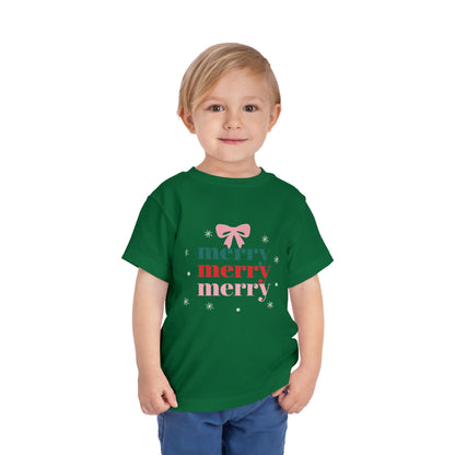 A Merry Toddler Christmas Tee